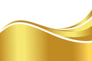 golden gradient for a banner, golden wavy shape, gold wave curve on white background, golden wave corner shape for banner, stripes ribbon golden graphic, striped gold gradient luxury vector