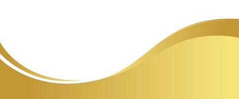 gold wave gradient for banner, gold wavy shape, gold wave curve on white background, golden wave corner shape for banner, stripes ribbon golden graphic, striped gold gradient luxury vector