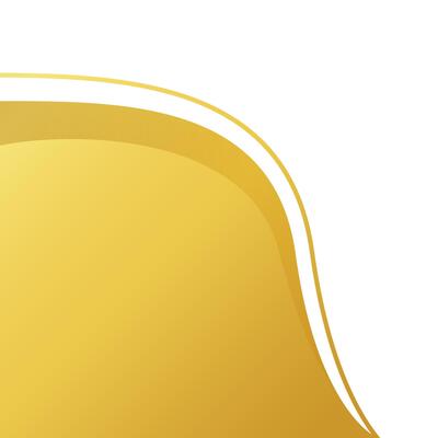 gold wave shape for corner border certificate frame, gold wave curve for banner decoration, gold wave corner shape for element