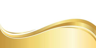 gold gradient for banner, golden wavy shape, golden wave curve on white background, golden wave corner shape for banner, stripes ribbon golden graphic, striped gold gradient luxury vector