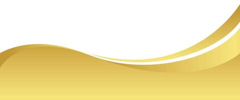 gold wave gradient for banner, golden wavy shape, gold wave curve on white background, golden wave corner shape for banner, stripes golden graphic, striped gold gradient luxury vector
