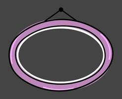 purple photo frame hanging, wood frame doodle, framework hand drawn vector