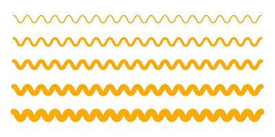 orange wave line, wavy pattern, zigzag lines, curve line graphic texture for background vector