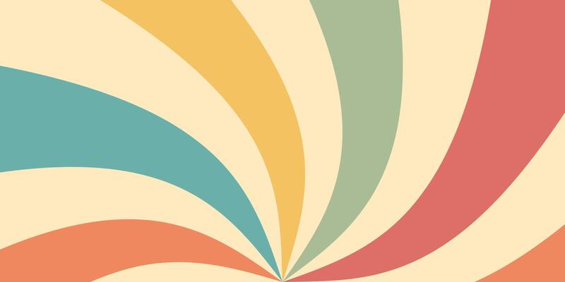 Boho Vintage Solar Tapestry for a Background, Wall Art Retro Rainbow Sunrise for Background, Minimal Geometric Abstract Art, Hippie Bohemian Decor Background