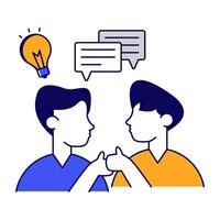 An icon design of creative communication vector