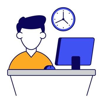 Remote working icon in design available for instant download vector