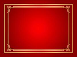 chinese certificate frame rectangle, red background, certificate line frame, antique china border gold frame, chinese new year frame outline vector