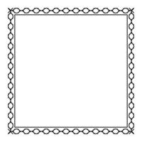 blank square frame, border frame graphic simple, square frame, art line frame vector