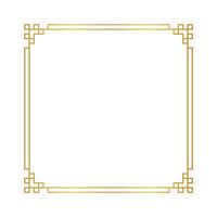 certificate frame template, chinese frame square line, antique china border golden frame, chinese new year frame outline vector