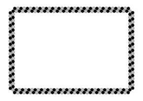 rectangle a4 frame, border graphic simple, art line frame vector