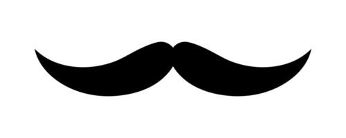 Simple Mustache hipster, Handlebars Mustache, Whisker Elegant, Silhouette Mustache shape, Classic Gentleman's Mustache vector