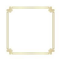 gold certificate frame template, chinese frame square line, antique china border gold frame, chinese new year frame outline vector