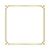 gold certificate frame, chinese frame square line, antique china border gold frame, chinese new year frame outline vector