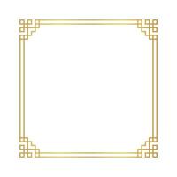 golden certificate frame, chinese frame square line, antique china border gold frame, chinese new year frame outline vector