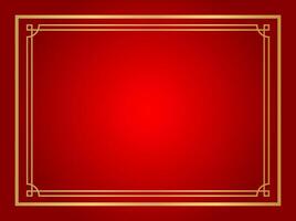 chinese certificate frame rectangle for background, certificate line frame, antique border golden frame, chinese new year frame vector