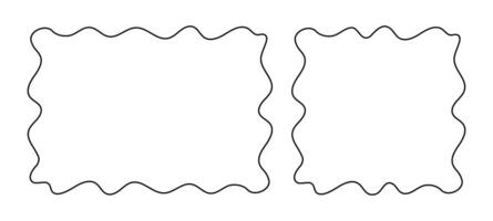 Frame Doodle art Line Hand Drawn, Picture Frame, Outline Border Frame, Scribble Frame Cute vector