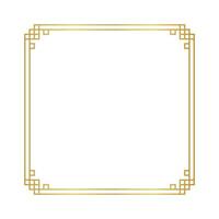 gold certificate frame template, chinese frame square line, antique china border gold frame, chinese new year frame vector