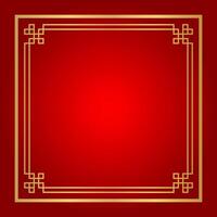 chinese certificate square frame, red background, certificate line frame, antique china border gold frame, chinese new year frame vector