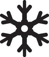 Snowflake Silhouette Isolated on White Background, Cold Season Icon for Branding And Packaging vector