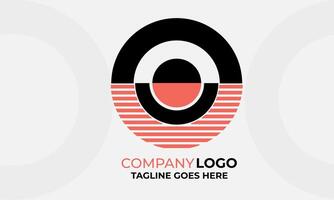 Abstract Circle Logo with Smooth Geometry Minimalist Aesthetic and Contemporary Design vector