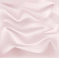 Texture of silk textile. Realistic 3D illustration for product advertising. Fabric with smooth pleats background. vector
