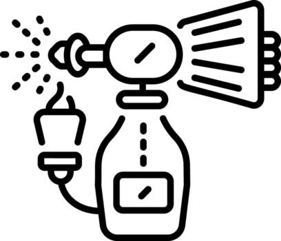 un lineal estilo icono de difusor adjunto archivo vector