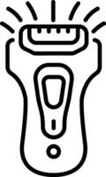 A line style icon of an electric shaver machine vector