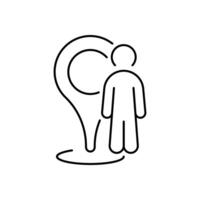 Location pointer icon. Location pin icon. Modern map marker. Location mark icon. Map Marker vector