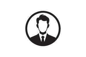 A black and white image of a man in a suit vector