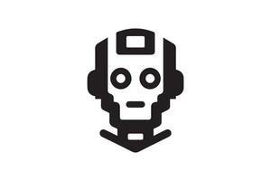 Robot head icon illustration vector