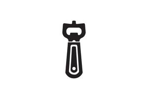A black and white illustration of a wrench vector