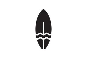 Surfboard icon illustration on white background vector