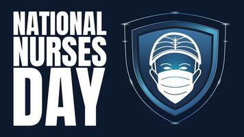 National Nurses Day, Recognizing Compassion and Commitment vector