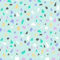 Mosaic Terrazzo Floor Seamless Pattern vector