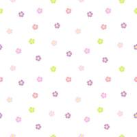 Primula. Colorful Primroses seamless pattern vector
