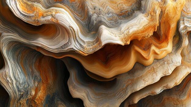A close up of a rock with a lot of different colors photo