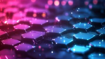 Abstract background with hexagonal shapes photo