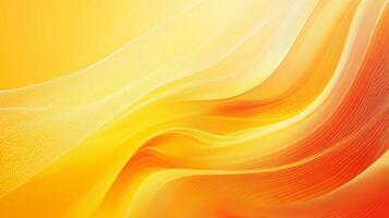 A yellow and orange abstract background with wavy lines photo