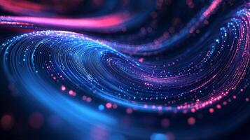 Abstract background with blue and pink lights photo