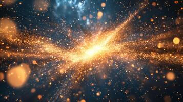 An abstract image of a star exploding photo