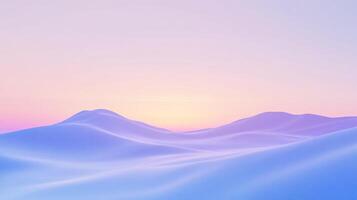 A beautiful sunset over a mountain range photo