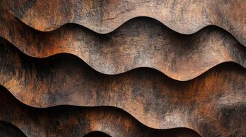 A close up of a wall with waves photo