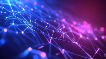 Abstract background of blue and pink lines photo