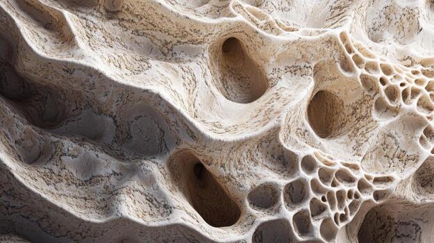 A close up of a bone structure photo