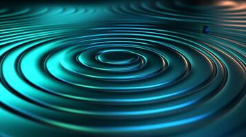 A blue swirl of water with a blue light photo