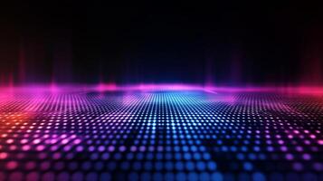 Abstract background with glowing lights and dots photo