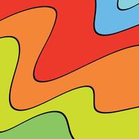 abstract art image with the beauty of wave movements like brightly colored ocean waves that dominate one another vector