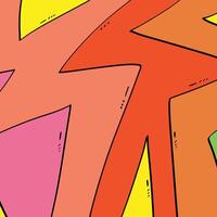 abstract art image of irregular sharp lines with colorful and unique impression vector