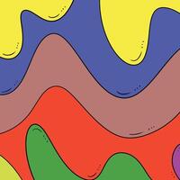 abstract art image with the beauty of wave movements like brightly colored ocean currents dominating vector
