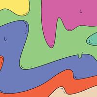 abstract cartoon art image with the beauty of wave movements like ocean currents that are calm and dominant in color vector